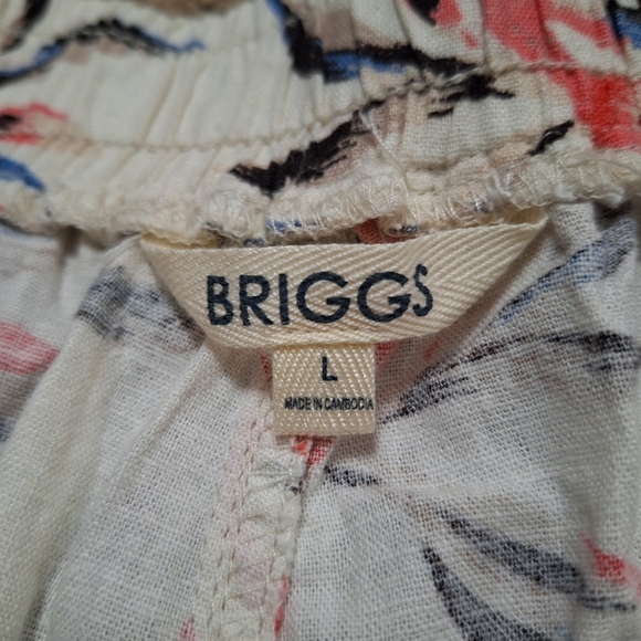 NWT Briggs Floral Pants Size L - Picture 5 of 11